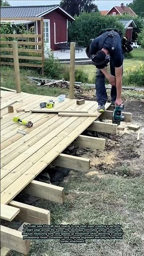 Deck Builders Hate How Fast This Perfect Edge Cut Works