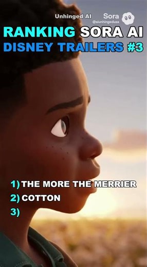 TOP 3 Disney Pixar SORA AI Trailers PT3 #shortsfeed #funny #sora2 #movie #viral