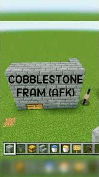 MINECRAFT : COBBLESTONE FARM (AFK) #minecraft #minecraftbuilding