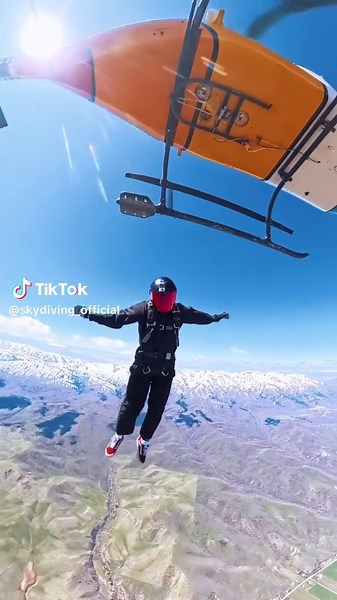 Helicopter Skydiving Adventure with @skydiving_official
