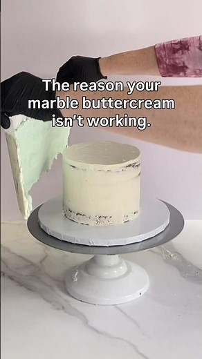 Marble Buttercream Tutorial: part 2 #cake #baking #cakedecorating #cake #bakingtips