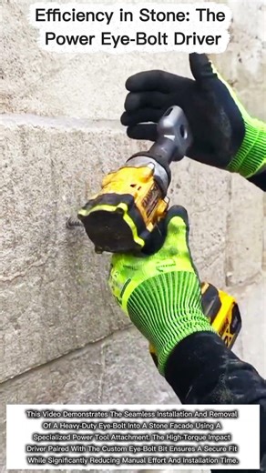 Efficiency in Stone: The Power Eye-Bolt Driver