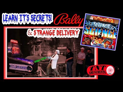 #1522 Bally STRANGE SCIENCE Pinball Machine & its SECRETS and "strange" delivery! -TNT Amusements