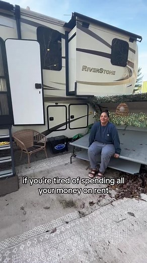 2.5M views · 59K reactions | How I beat the cost of living! #rvliving #rvlifestyle #tinyhome #tinyhouse #rvcamping #FifthWheelLiving #rving | Kirs | Facebook