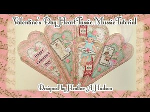 Be My Valentine Heart Shaped Tussie Mussie Cone DIY Tutorial