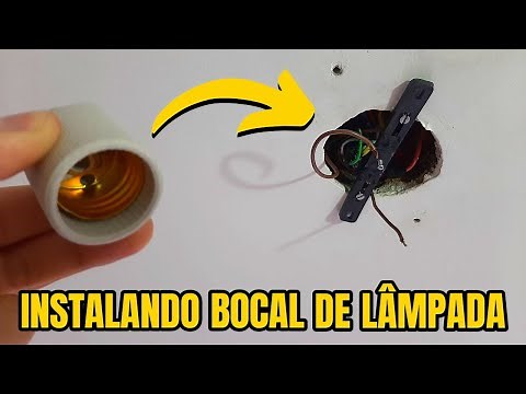 How to install a lamp holder - E-27 Porcelain Socket.
