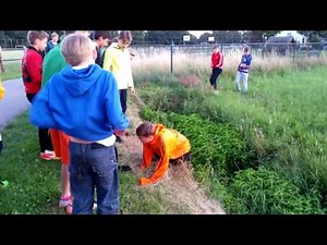 #Slootjespringen Ja, Slootje springen op kamp!