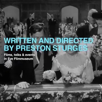 Preston Sturges: Koning van de Screwball Comedy!💥 Maak kennis met een van de grote namen van Hollywood. Als briljant satiricus met oog voor 'the American way of life' tilde Preston Sturges het genre van de screwball comedy naar een hoger niveau. Als eerste 'writer-director' in Hollywood maakte hij in vijf jaar maar liefst zeven van zijn beste films (1940-1944). Written and Directed bij Preston Sturges 21 september t/m 15 oktober in Eye! eyefilm.nl/prestonsturges | Eye Filmmuseum