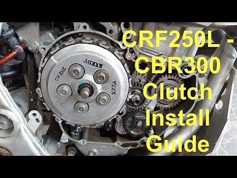 CRF 250L - CBR 300 CLUTCH INSTALL & JUDDER SPRING REMOVAL