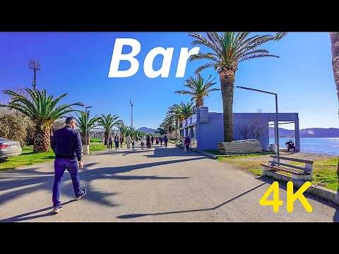 Bar, Montenegro: Stunning 4K Walking Tour 2025