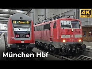 München Hauptbahnhof - 09.11.2024: Vielseitiger Zugverkehr im bayerischen Bahnknotenpunkt