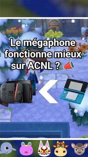 Le mégaphone fonctionne mieux sur ACNL qu'ACNH? Test 🤭 #animalcrossing #acnh #acnl #switch2 #3ds