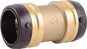 Amazon.com: SharkBite 1-1/2 x 1-1/2 Inch Coupling, Push-to-Connect Brass Plumbing Fitting, UXL0141 : Everything Else