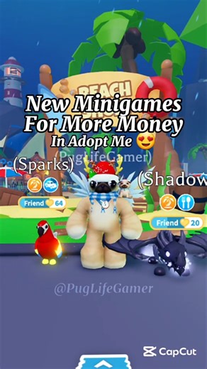 NEW MINIGAMES FOR MORE MONEY 😍 IN ADOPT ME #roblox #adoptme #viral #trending