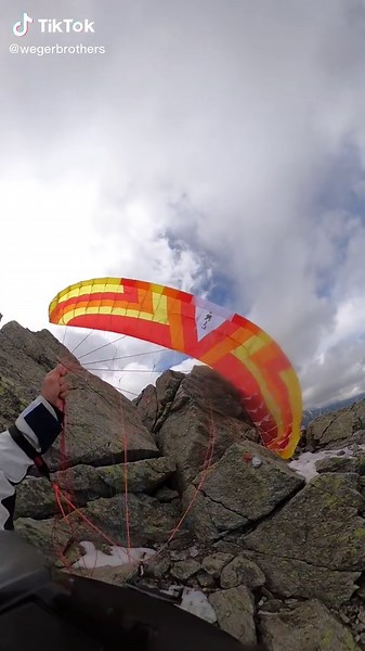 How scary was that? Me: YES! #extreme #alpinism #mountaineering #flying #foryou