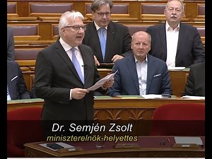 Semjén Zsolt napirend előtti felszólalása