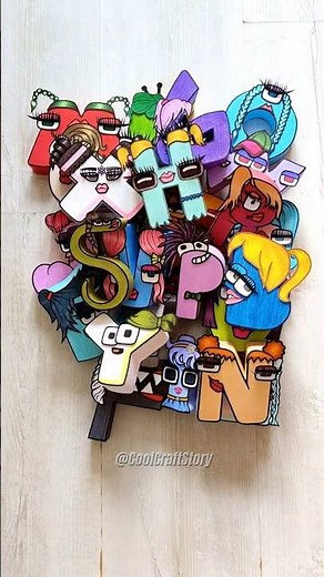 Alphabet Lore in Colors! #shorts