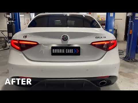 Alfa Romeo Giulia - Remus Exhaust Install - Before & After