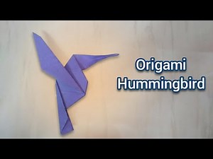 Beautiful Paper Hummingbird Anyone Can Make