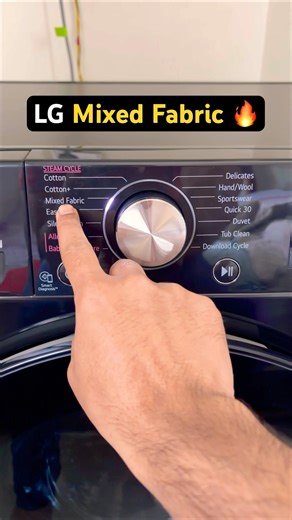 LG Front Load Washing Machine Mixed Fabric Option | LG Washing Machine Demo 🔥