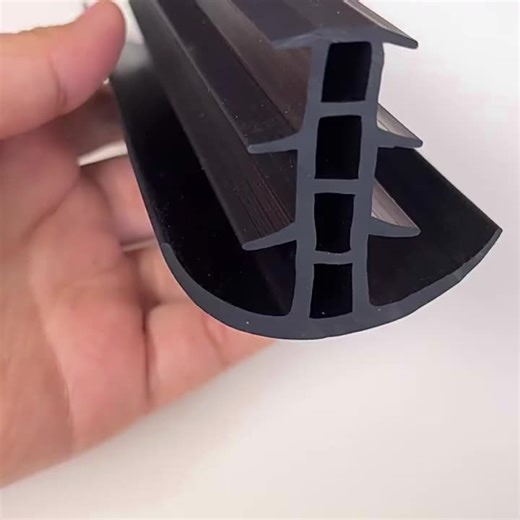 Solar Panel EPDM Strip Channel Flocked Rubber Seal Strip Extrusion Rubber Gasket Black T Shaped Door Window EPDM Sealing