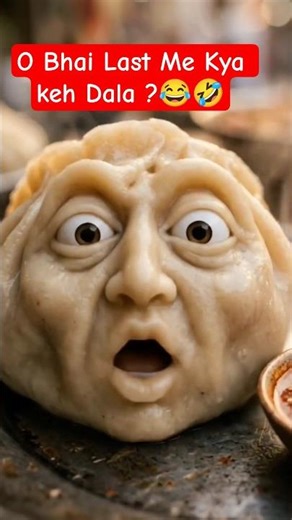 Momos ne kaha: “Mujhe mat khao yaar!” 😂#viralvideo #ai #shortvideo #trending #viral #aivideo