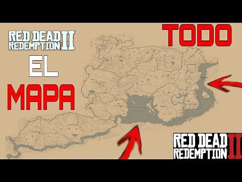 THE ENTIRE MAP OF RED DEAD REDEMPTION 2 | COMPLETE RDR2 MAP TO SCALE