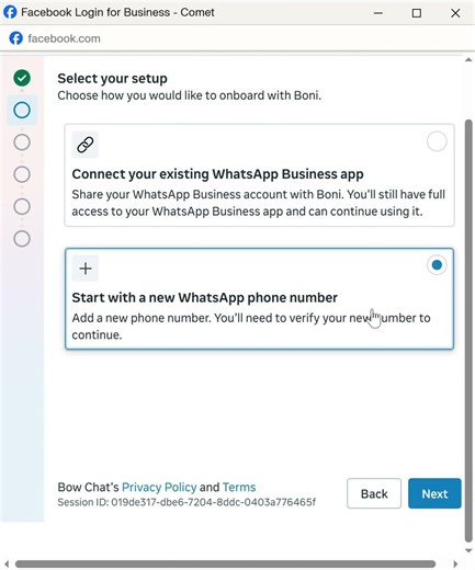 “How to Connect WhatsApp Cloud API to Bow Chat (Full Walkthrough)”