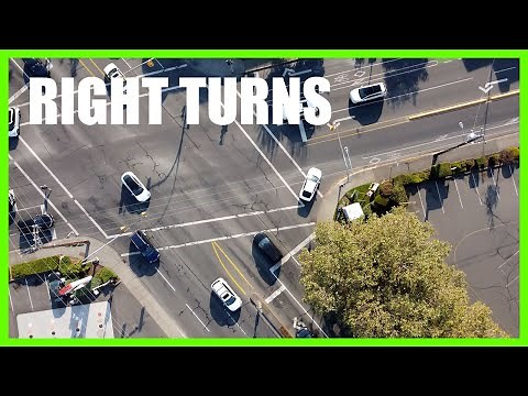 How to Make Right Turns at Different Types of Intersections