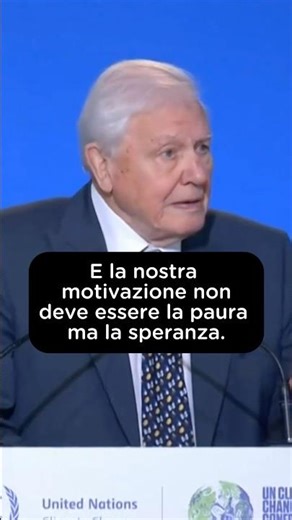 David Attenborough at COP26: Hope must be our motivation