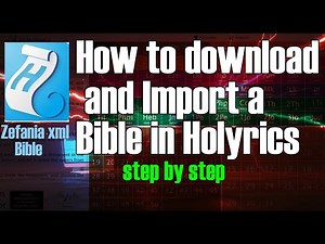 How to Download and Import a Bible into Holyrics step By step Holyrics Tutorial‪@shortcutguide‬