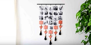 Displaying Photos Can Take Up A Lot Of Space So She Makes This Cleverly Cool Item!