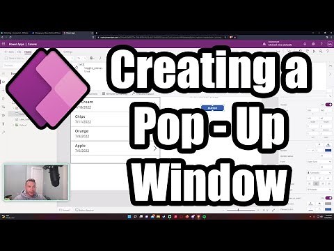 How to Create a Pop-Up Window and Remove a Record | Microsoft PowerApps | 2022 Tutorial