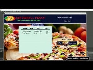 Restaurant Management System Project in Python | Pizza Shop Management System