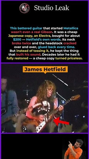 Metallica’s James Hetfield Built His Sound on a $200 Fake Guitar 😳 #shorts