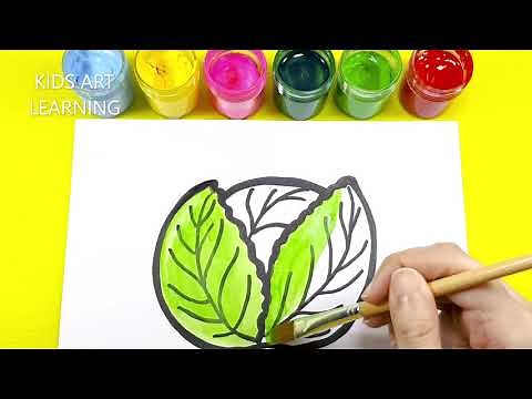 How To Draw Cabbage | Easy Drawing Step By Step 😊