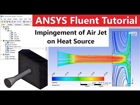 ANSYS Fluent Tutorial N°3 | Impingement of Air Jet on Heat Source in Fluent