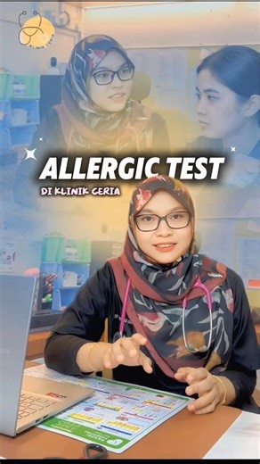 Ujian Alahan / Allergic Test / 敏感检测 🧪🧫🔬 🇲🇾 Cari punca alahan, apa yang menyebabkan alahan, elak mereka, hidup lebih selesa dan tenang. 🩺🩷🧪🧫 敏感检测 - 通过实验室内的验血，让你知晓 什么导致你敏感/痒/打喷嚏/流鼻水等等，之后可以避免那些食物或是花粉豆类等等，让生活过得更加舒服、顺心及心静。 🩺🩷🧪🧫 Appointment: Klinik Ceria hotline: ☎️ 07-439 9792 📱 011-5303 9792 (Wasup) 📢🩺BUKA: Isnin sehingga Sabtu (Tutup Ahad & Cuti Umum). 周一至周六 （礼拜及公假休息） 9 pagi sehingga 9 malam. （tiada waktu rehat) 营业时间 早九到晚九 （无休息时间） 📍🇲🇾Lokasi 地点： Sebelah Oldstreet Commercial Center