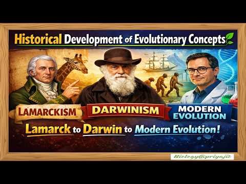 Historical Development of Evolutionary Concepts | From Lamarck to Darwin to Modern Evolution.