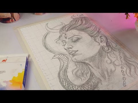 Pencil drawing easy god lord shiva Tutorial (step by step)