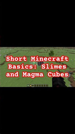 Short Minecraft Basics Slimes and Magma Cubes #minecraft #minecraftshorts #education
