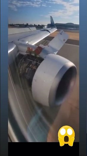 Engine cover blows off Alaska Flight #airline #aviation #airlinecompany