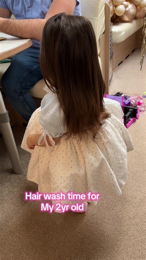 Hair Wash Time for My 2-Year-Old