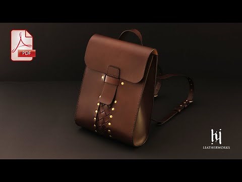 Making of Minimalist Leather Backpack PDF Pattern
