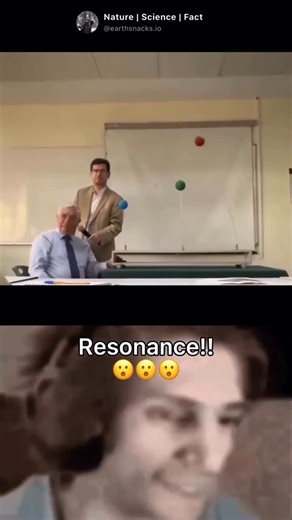 Nature | Science | Facts on Instagram: "Resonance beautifully explained by professor When a system vibrates at its natural frequency due to an external force, the amplitude increases drastically - that’s resonance! From musicalinstruments Ds’ to bridges and even atoms resonance is everywhere in science and daily life. A clear and ? simple explanation that makes complex physics easy to understand. #Resonance #PhysicsConcepts #ScienceExplained #ProfessorTalks #PhysicsLovers EngineeringStudents Vib