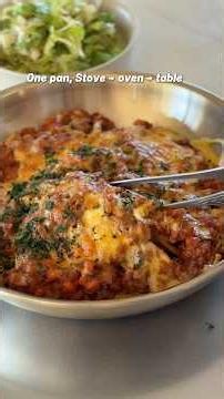 Baked Bolognese 🍝 One-pan baked pasta with chefwin! US & JP Link in bio🔗 #ad