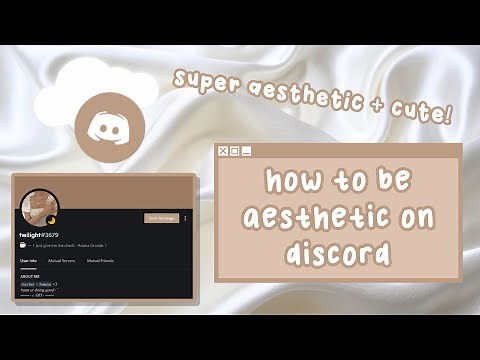 how to be aesthetic on discord!🤍☕
