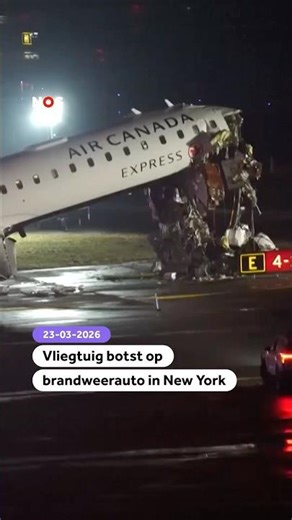 Plane collides with fire truck in New York
