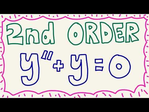 Solve y’’ + y = 0 (Second Order Constant Coefficient Homogeneous)