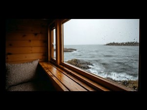 Ocean Window View – Wave Splash Ambience for Deep Sleep 1 Hour Relaxation